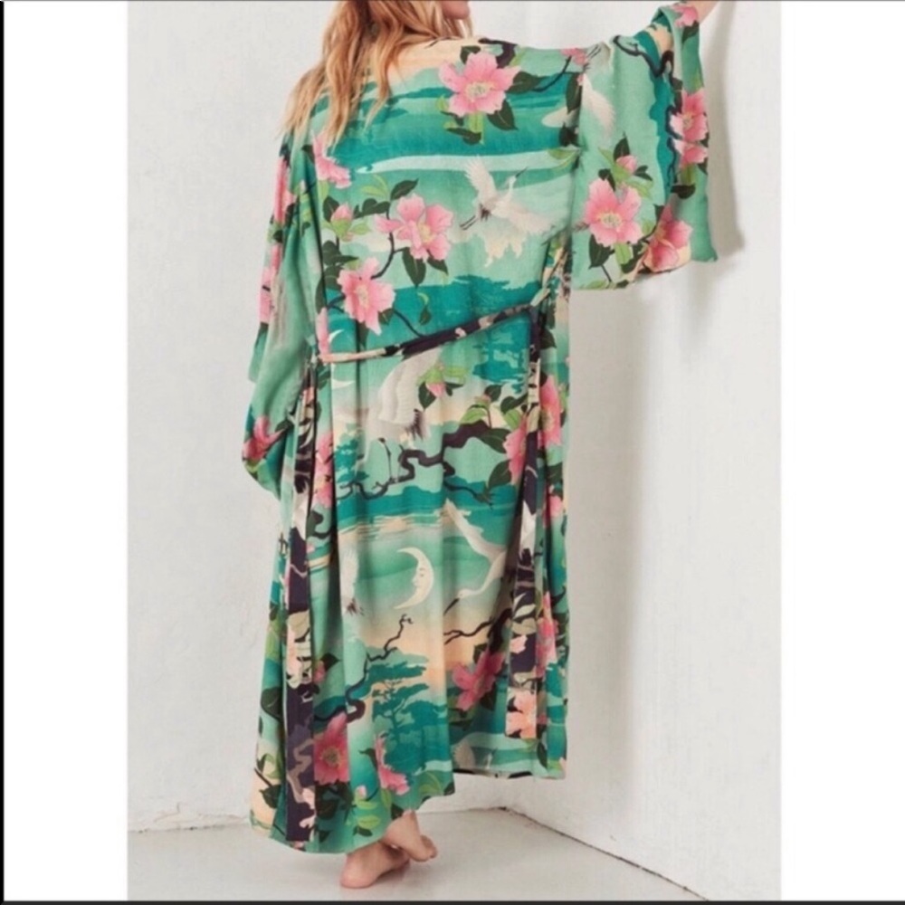 NEW BOHEMIAN NIGHTINGALE KIMONO BEACH COVERUP - Picture 3 of 8